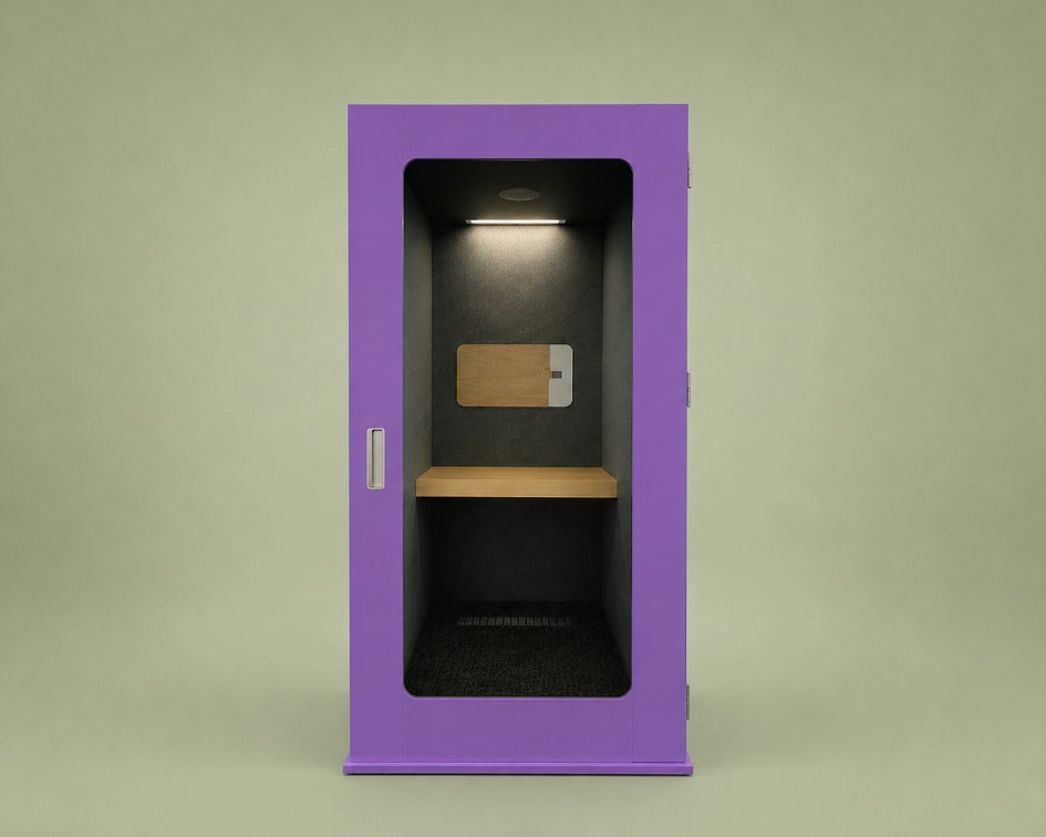 Meavo Workstation Pod - Purple 1 Meavo Workstation Pod - Purple